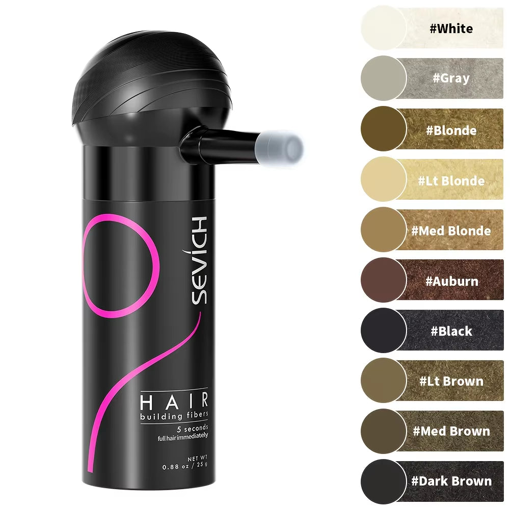 Hair Building Fiber Set Cover Sparse Hair or Bald Spots Hair Loss Regrowth Treatment Keratin Hair Fiber Powder Applicator