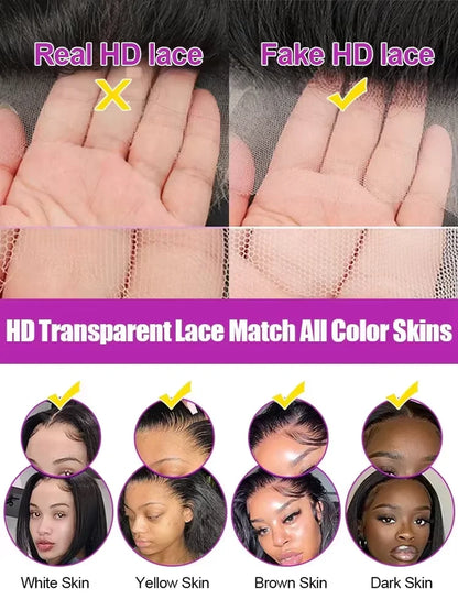 30 40 Inch 13X6 Bone Straight HD Lace Front Wigs Vietnamese Human Hair Wigs 13X4 HD Lace Frontal Wig for Women Glueless Wigs