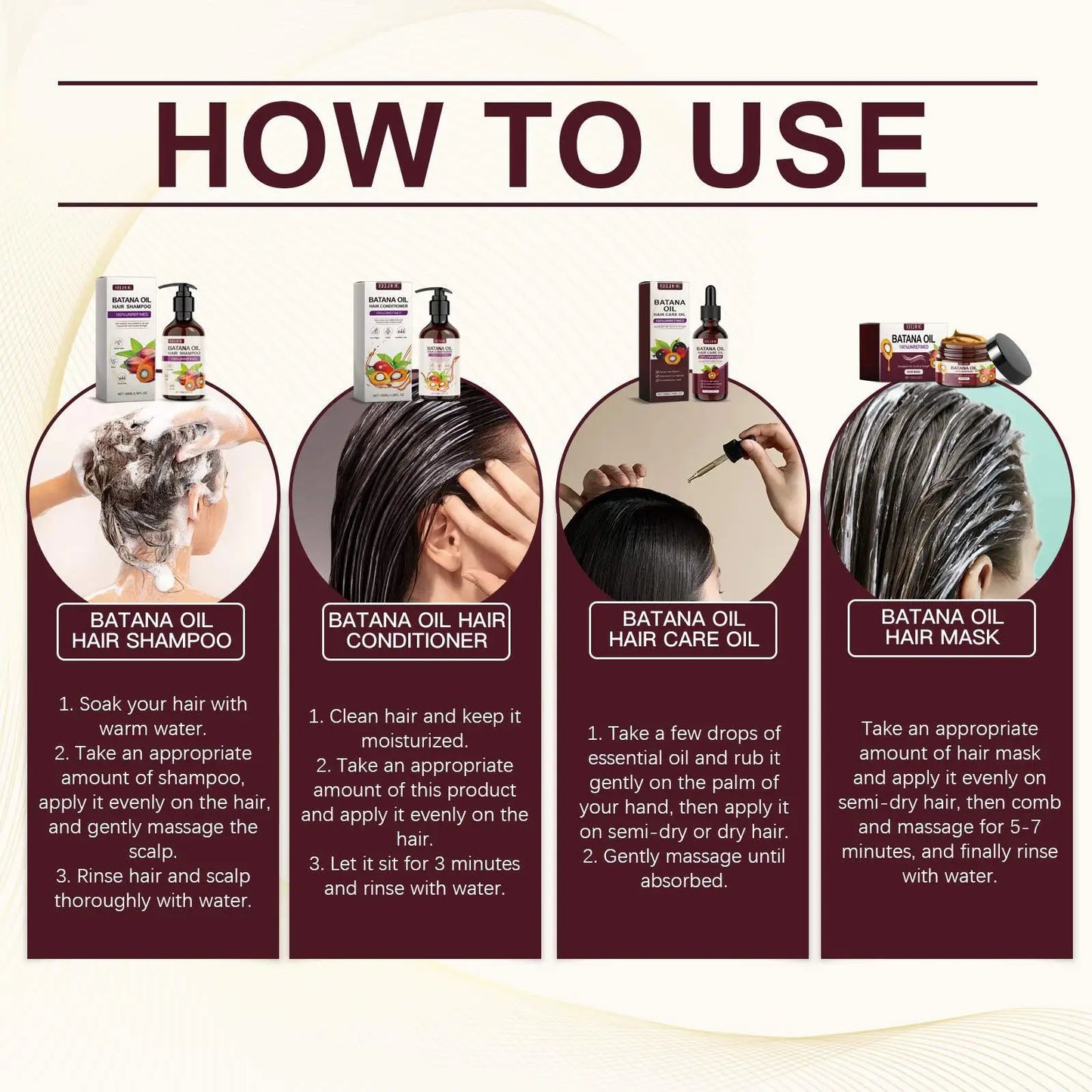 Keratin Treatment for Hair Moisturizing Collagen Hair Treatment Deep Repair Conditioning Batana Oil anti Breakage Hair Care Kit