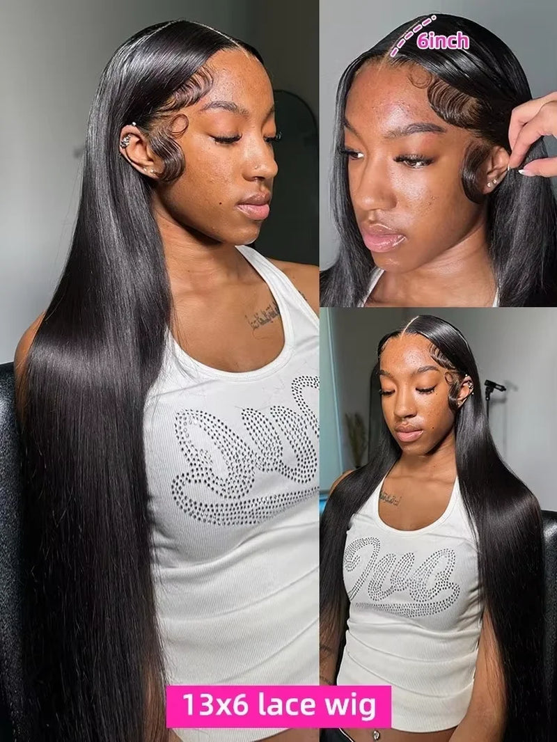30 40 Inch 13X6 Bone Straight HD Lace Front Wigs Vietnamese Human Hair Wigs 13X4 HD Lace Frontal Wig for Women Glueless Wigs