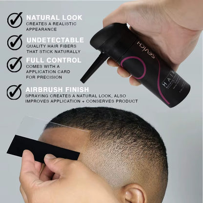 Hair Building Fiber Set Cover Sparse Hair or Bald Spots Hair Loss Regrowth Treatment Keratin Hair Fiber Powder Applicator
