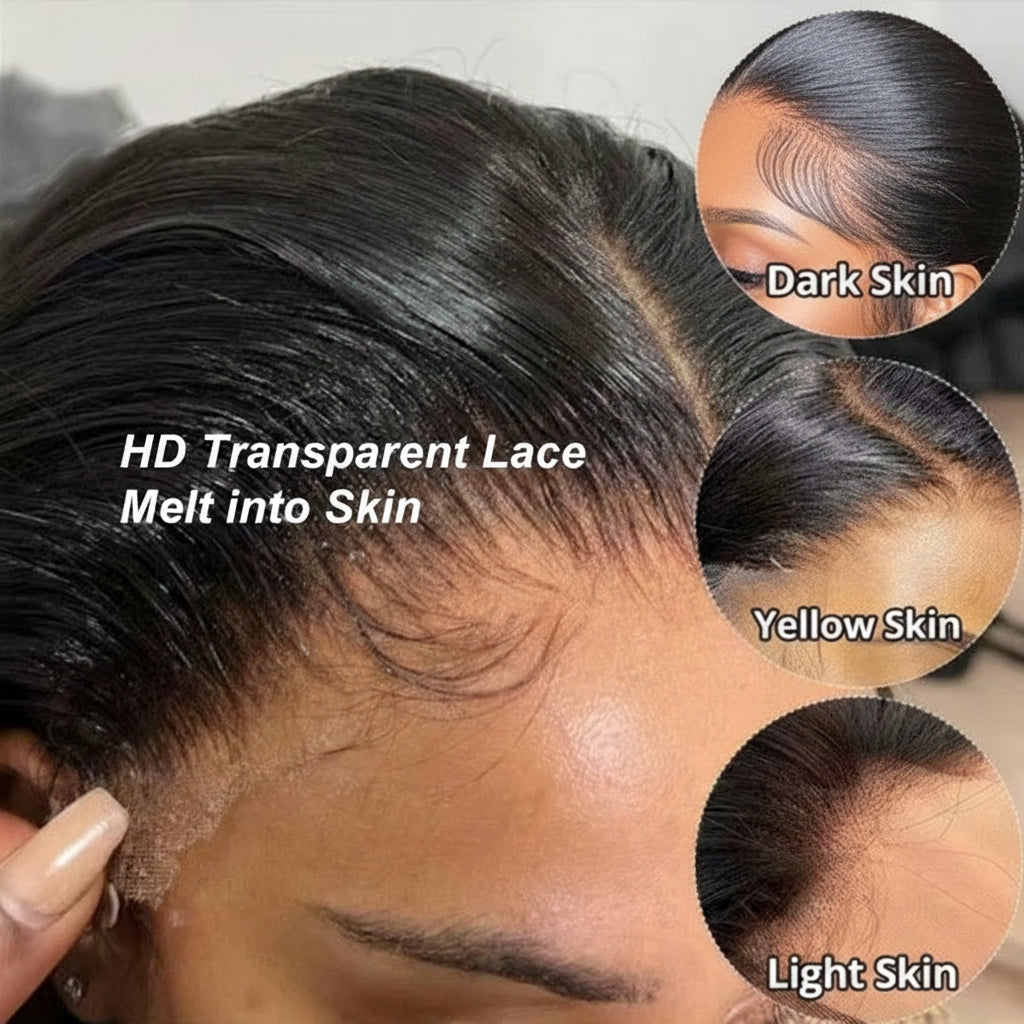 13X6 HD Lace Frontal Wig 13X4 Lace Front Human Hair Wigs  Remy Wig for Women 34 32 Inch Straight Transparent Lace Wig