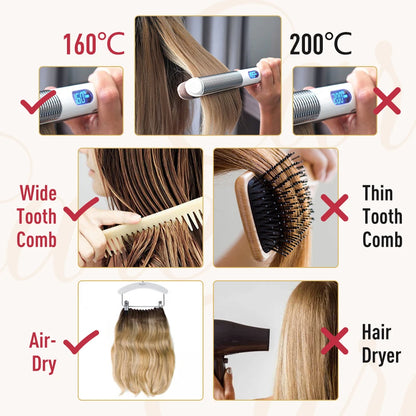 Nano Bead Hair Extensions Human Hair Nano Hair Extensions Natural Hair Extensions
