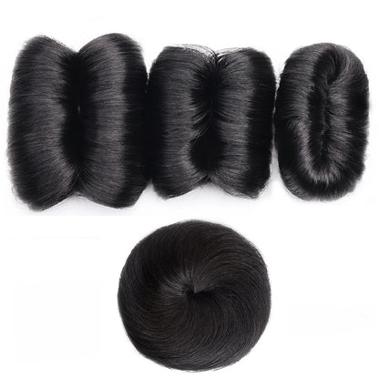 Curly Hair Bundles Brazilian Hair Weave Bundles With Circular Closure Short Human Hair Extensions