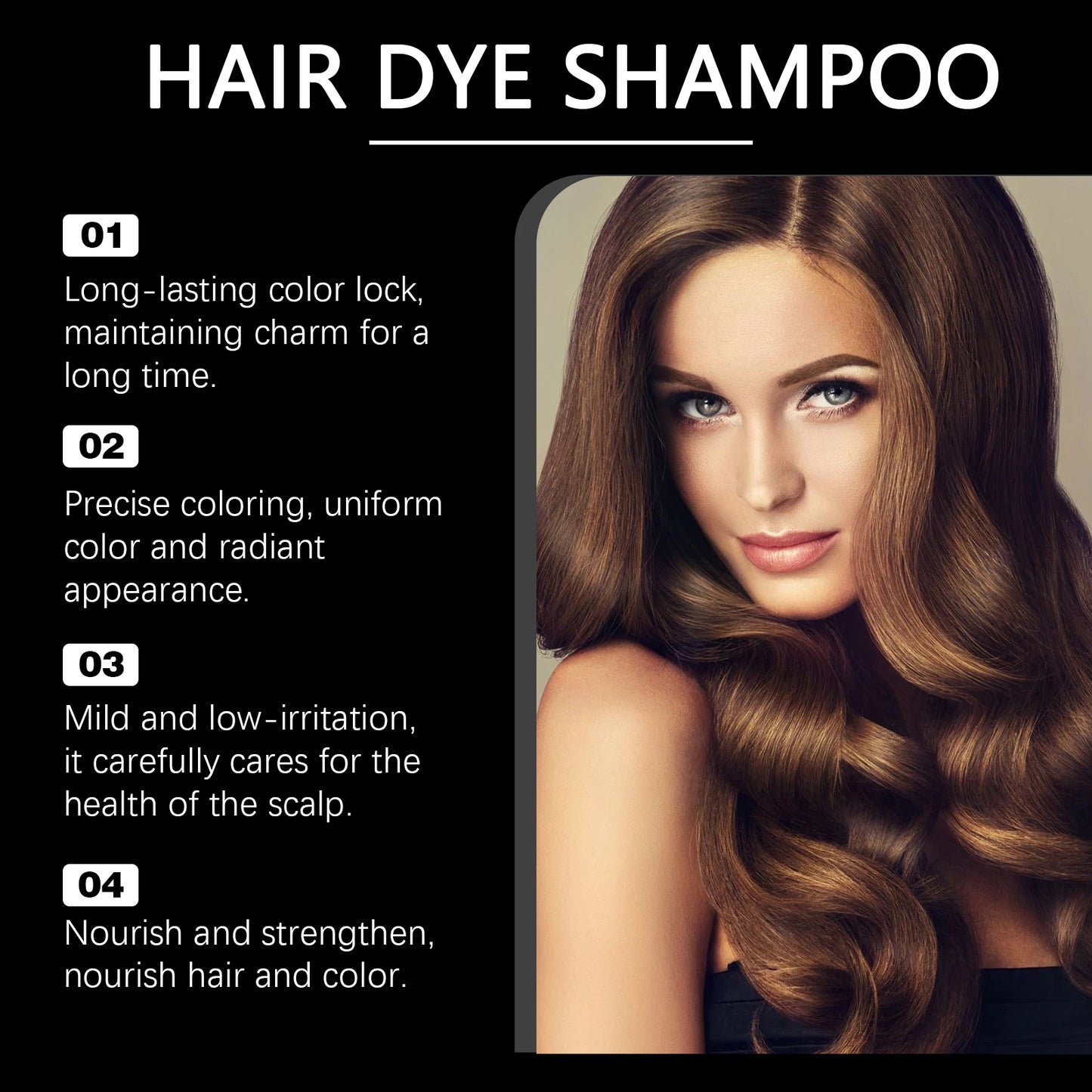 Hair Care Shampoo Bright Long-Lasting Color Gentle Hair Nourishing and Smooth