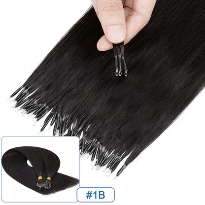 Nano Rings Hair Extensions Nano Tip Human Hair For Women