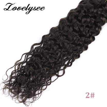 Nano Rings Hair Extensions Natural Blonde Water Wave Human Hair