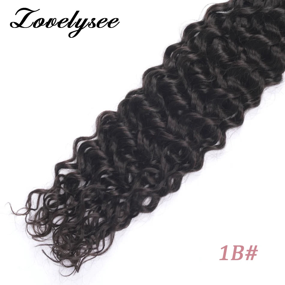 Nano Rings Hair Extensions Natural Blonde Water Wave Human Hair