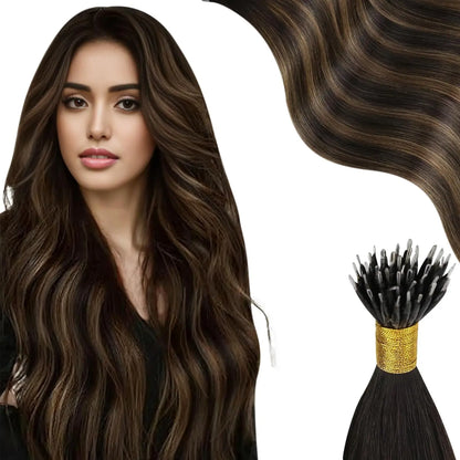 Nano Bead Hair Extensions Human Hair Nano Hair Extensions Natural Hair Extensions