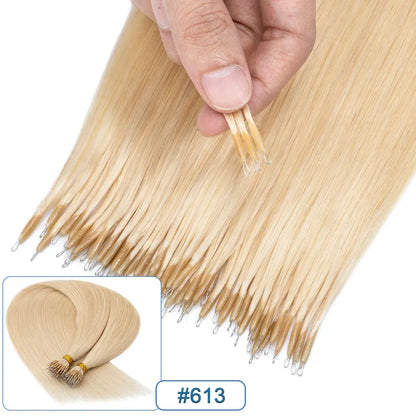 Nano Rings Hair Extensions Nano Tip Human Hair For Women