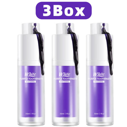 Purple Whitening Toothpaste Care Cleaning Toothpaste Without Fluor Dental