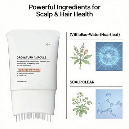 Hair Serum With Built-In Brush,Hair Nourishing Essence,Improve Scalp Environment,Scalp Massager,