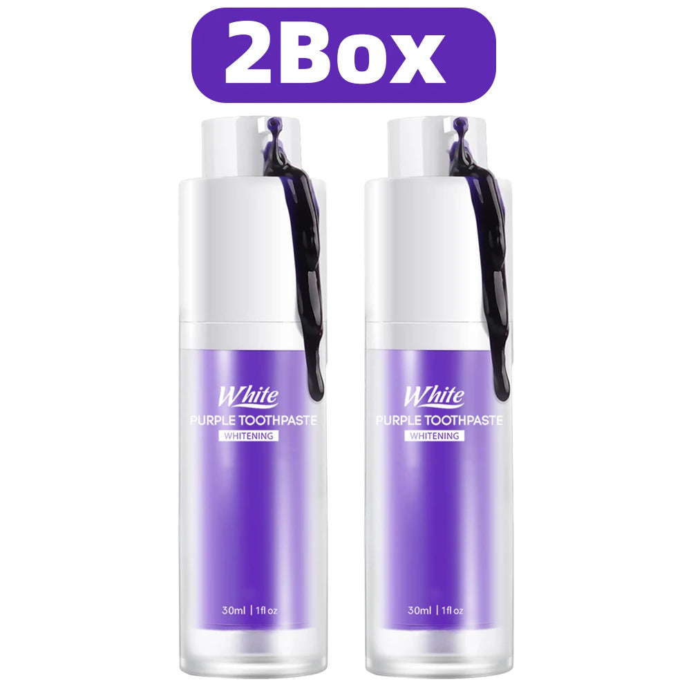 Purple Whitening Toothpaste Care Cleaning Toothpaste Without Fluor Dental