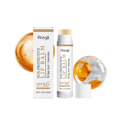 Sun Protective Lip Balm Sunblock Fade Lip Lines Nourishing Moisturizing Lip Shining Lipstick