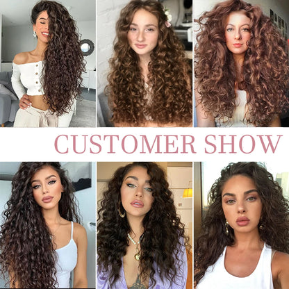 Nano Rings Hair Extensions Natural Blonde Water Wave Human Hair