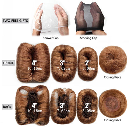 Curly Hair Bundles Brazilian Hair Weave Bundles With Circular Closure Short Human Hair Extensions