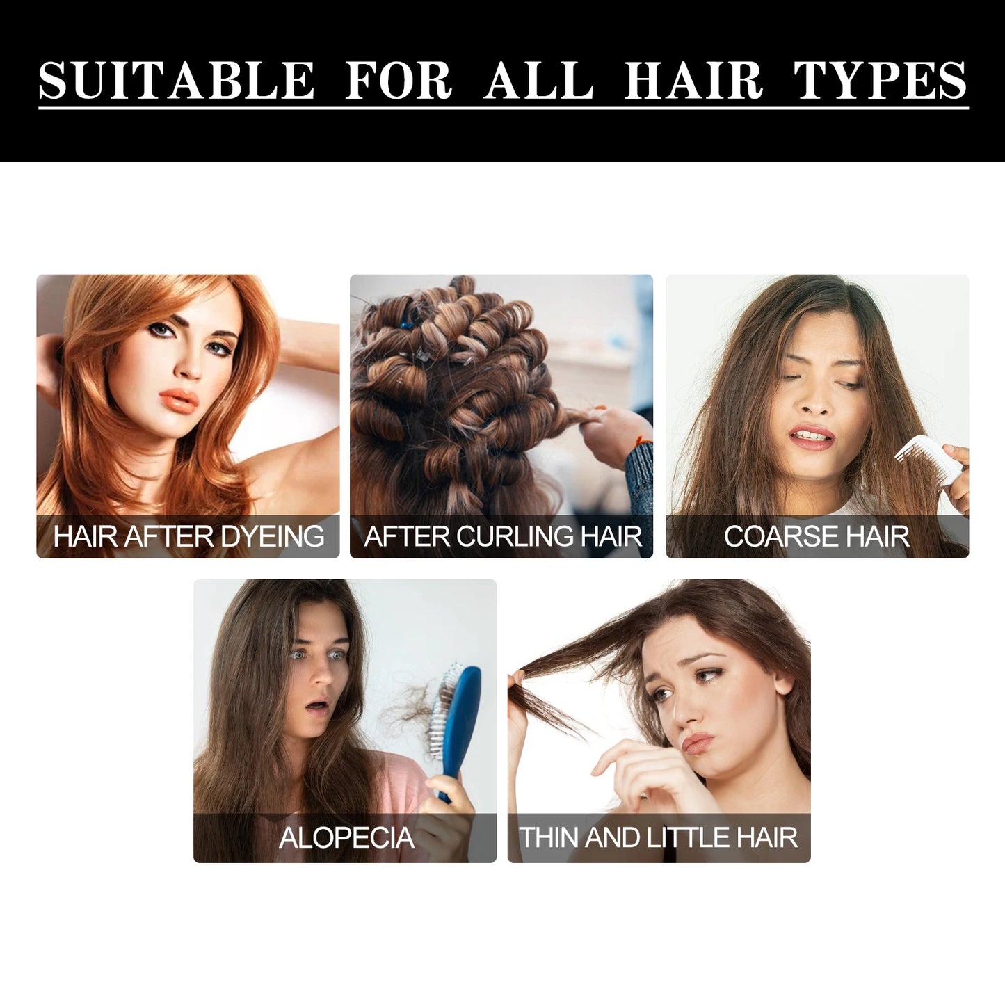 Hair care essence penetrates into the hair core fully absorbs nutrients deeply moisturizes Gentle smooth