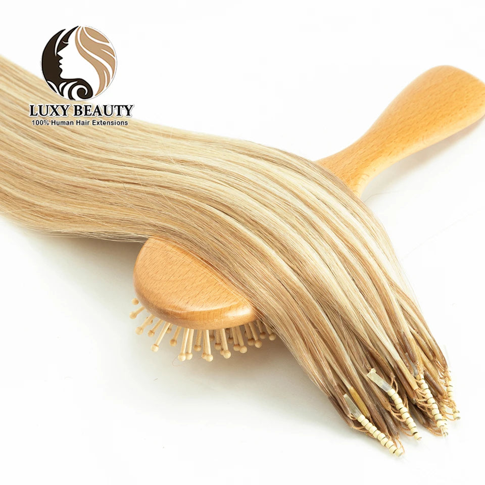 Micro Bead Human Hair Extensions Silicone Nano Ring Hair Extension