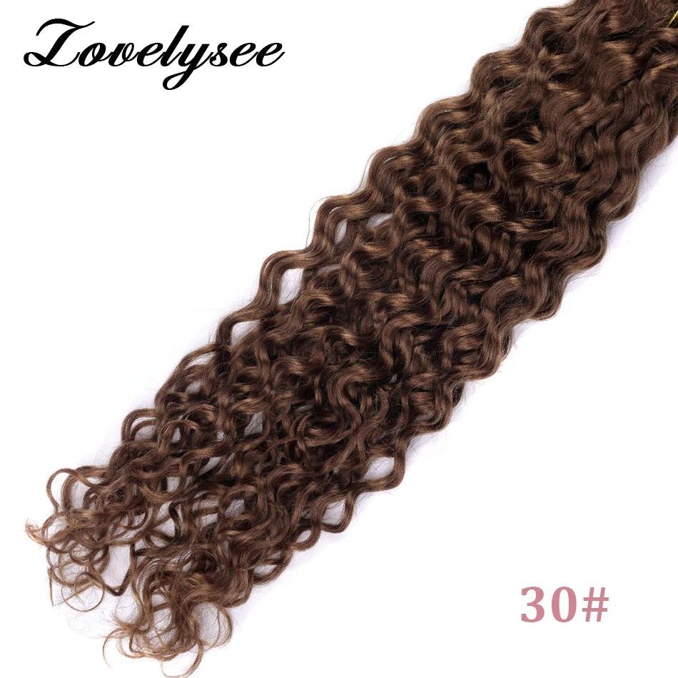 Nano Rings Hair Extensions Natural Blonde Water Wave Human Hair