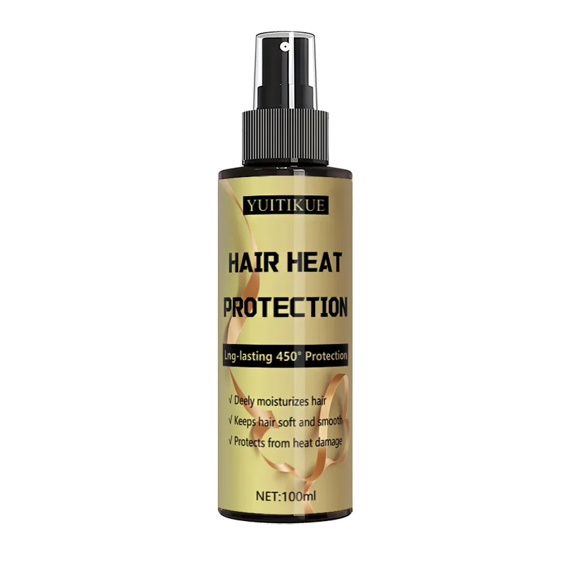 Hair heat protection spray, long-lasting protection, deeply moisturizes hair