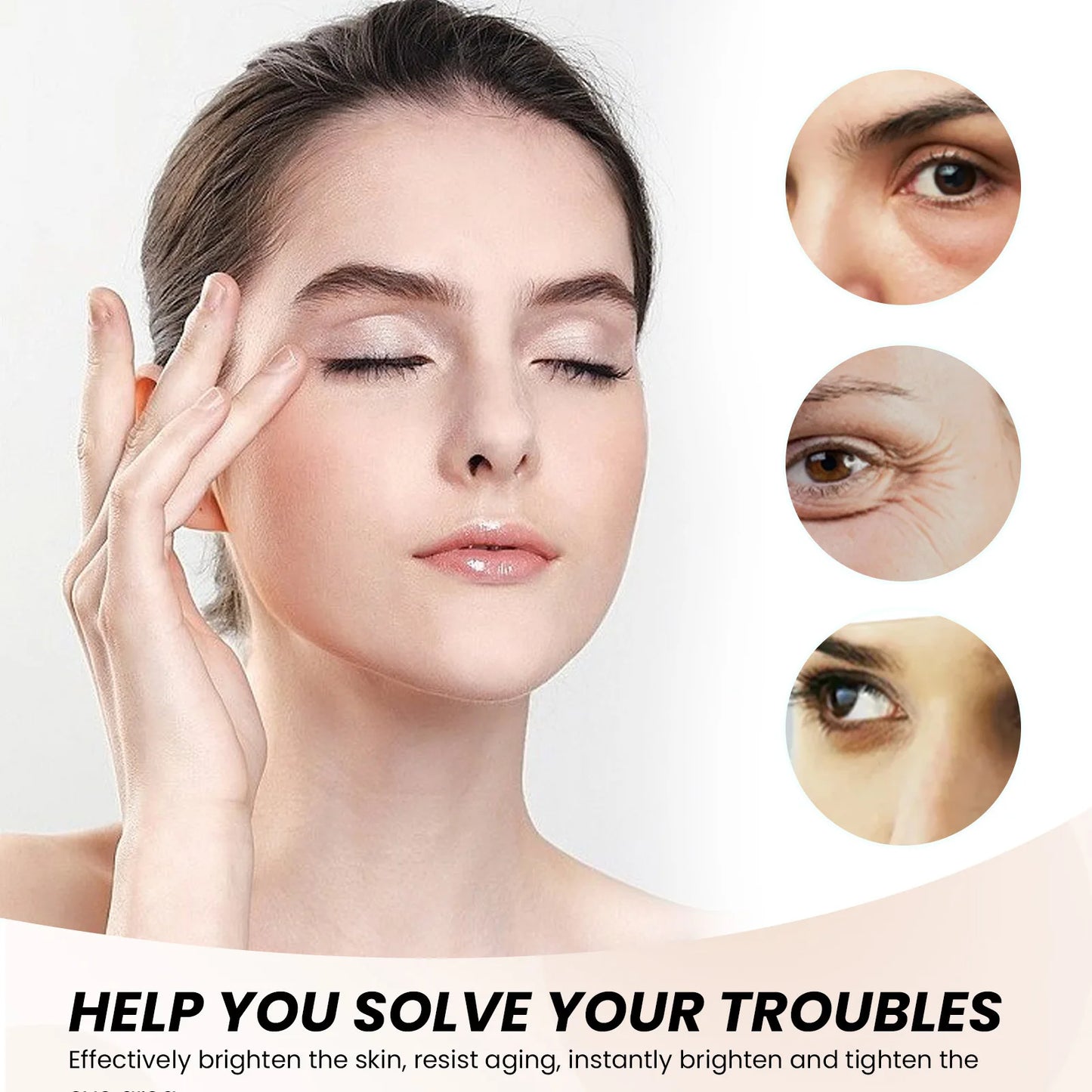 Eye Cream Reduce Eye Bags Puffiness Firming Lifting Fine Lines Moisturizing Brightening Dark Circle