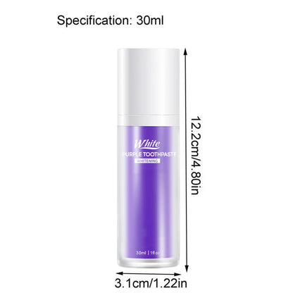 Purple Whitening Toothpaste Care Cleaning Toothpaste Without Fluor Dental