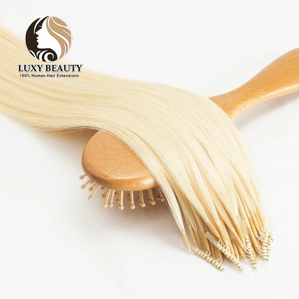 Micro Bead Human Hair Extensions Silicone Nano Ring Hair Extension