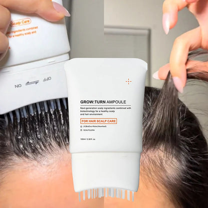Hair Serum With Built-In Brush,Hair Nourishing Essence,Improve Scalp Environment,Scalp Massager,