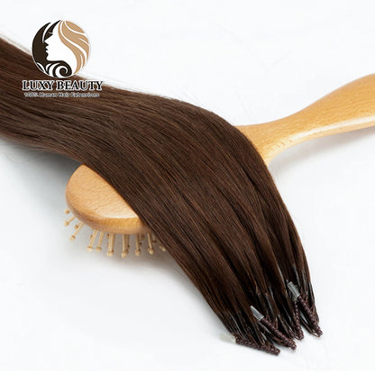 Micro Bead Human Hair Extensions Silicone Nano Ring Hair Extension
