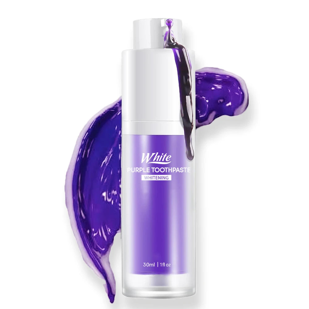 Purple Whitening Toothpaste Care Cleaning Toothpaste Without Fluor Dental