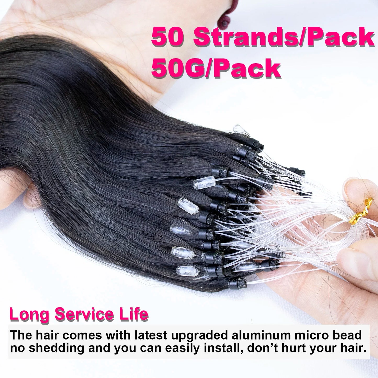 Hair Extensions Human Hair Body Wave Micro Loop Hair Extension Real Human Hair