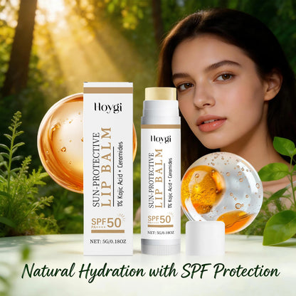 Sun Protective Lip Balm Sunblock Fade Lip Lines Nourishing Moisturizing Lip Shining Lipstick