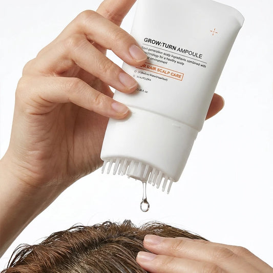 Hair Serum With Built-In Brush,Hair Nourishing Essence,Improve Scalp Environment,Scalp Massager,