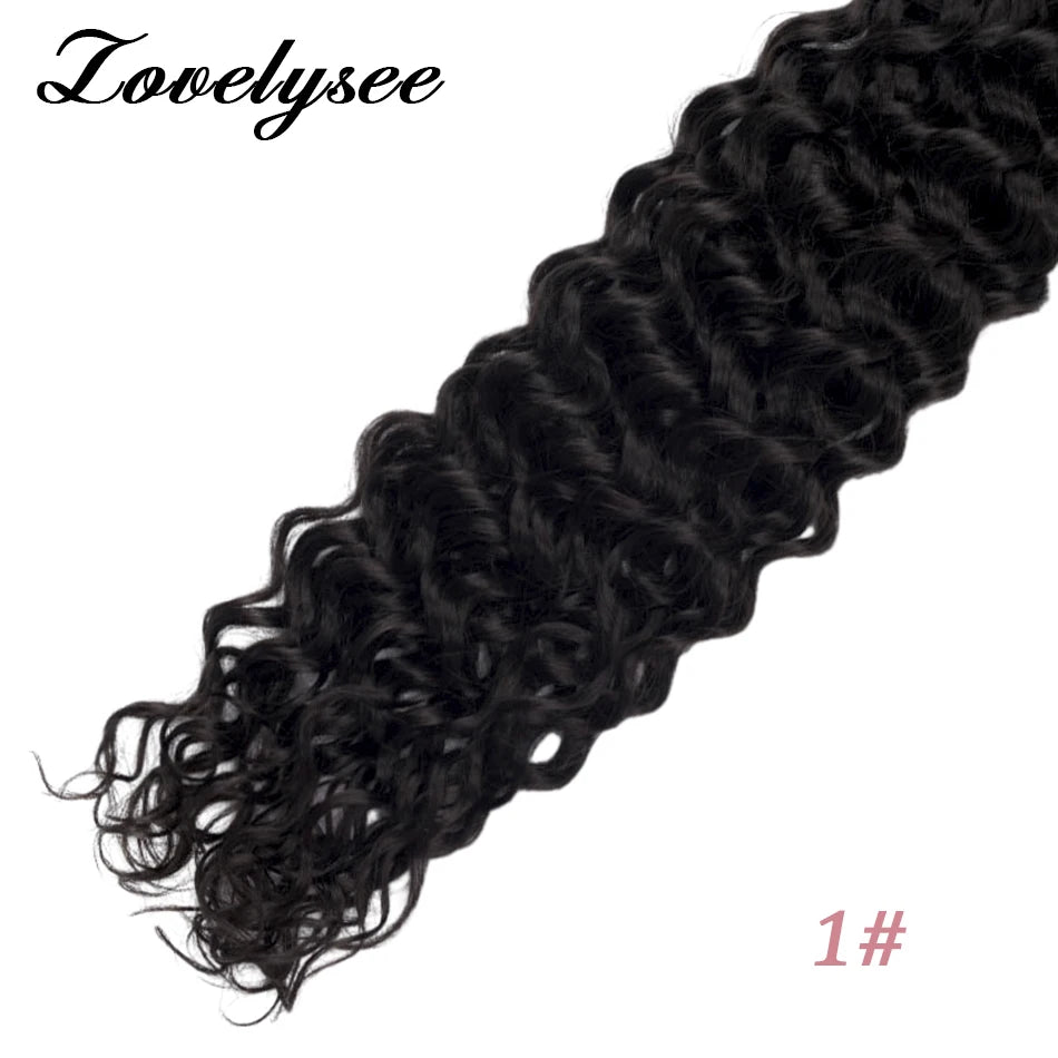 Nano Rings Hair Extensions Natural Blonde Water Wave Human Hair
