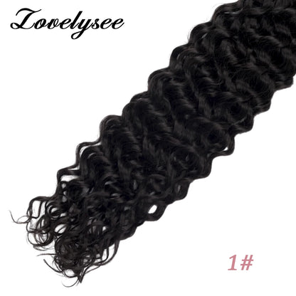 Nano Rings Hair Extensions Natural Blonde Water Wave Human Hair