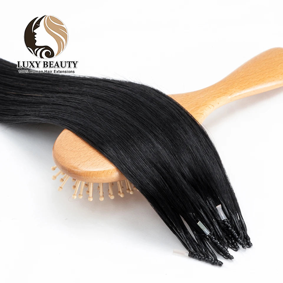 Micro Bead Human Hair Extensions Silicone Nano Ring Hair Extension